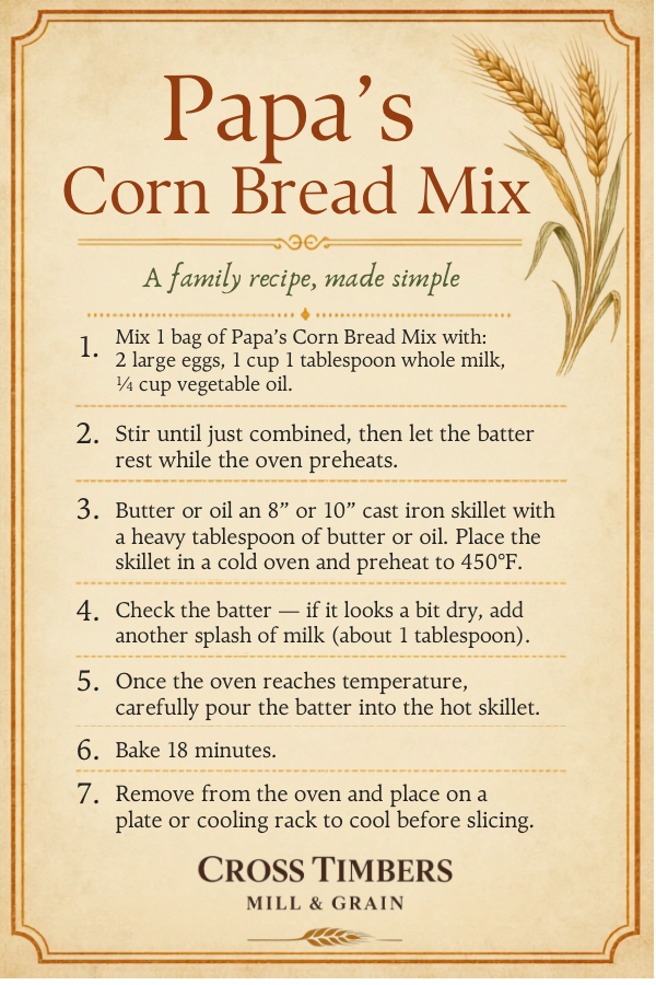Papa's Corn Bread Mix
