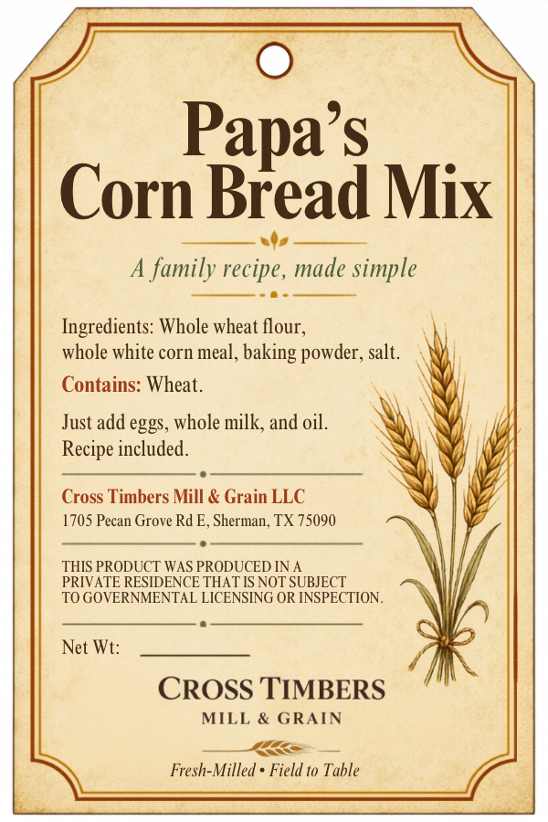 Papa's Corn Bread Mix